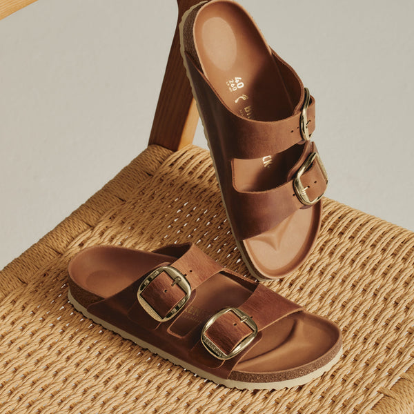 ARIZONA BIG BUCKLE - COGNAC - CUIR HUILE