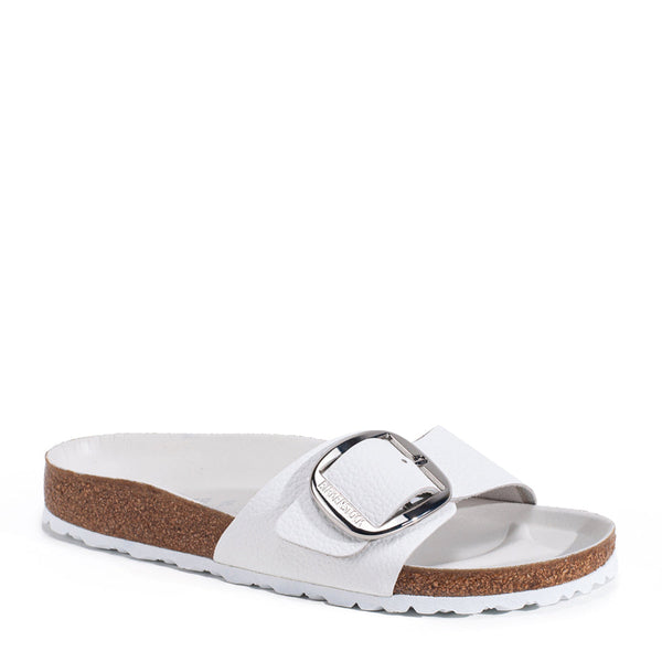 MADRID BIG BUCKLE - WHITE - LEATHER