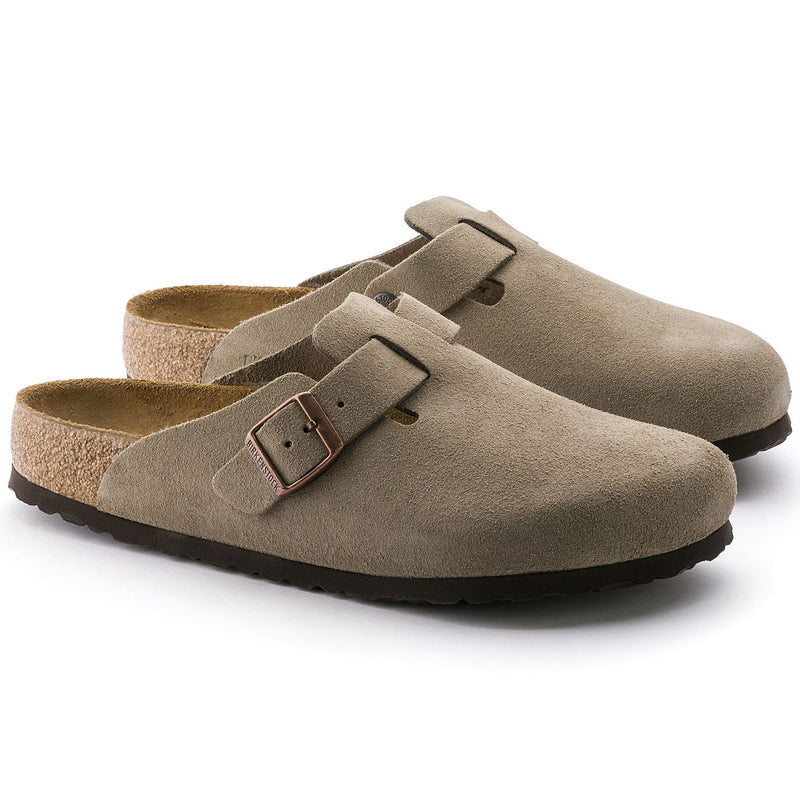 Boston Soft Footbed Taupe Suede