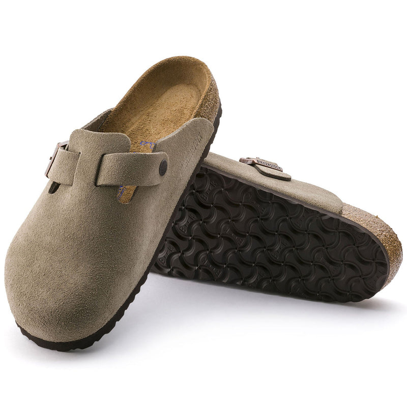 Boston Soft Footbed Taupe Suede