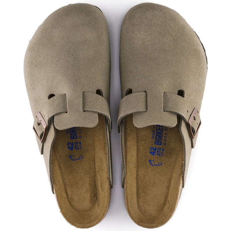 Boston Soft Footbed Taupe Suede